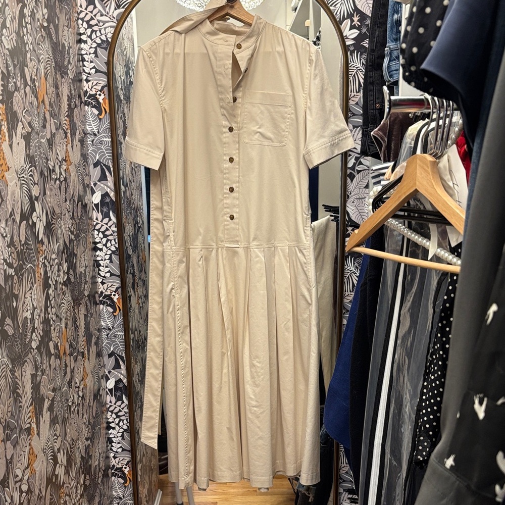 Belted Midi Shirt Dress